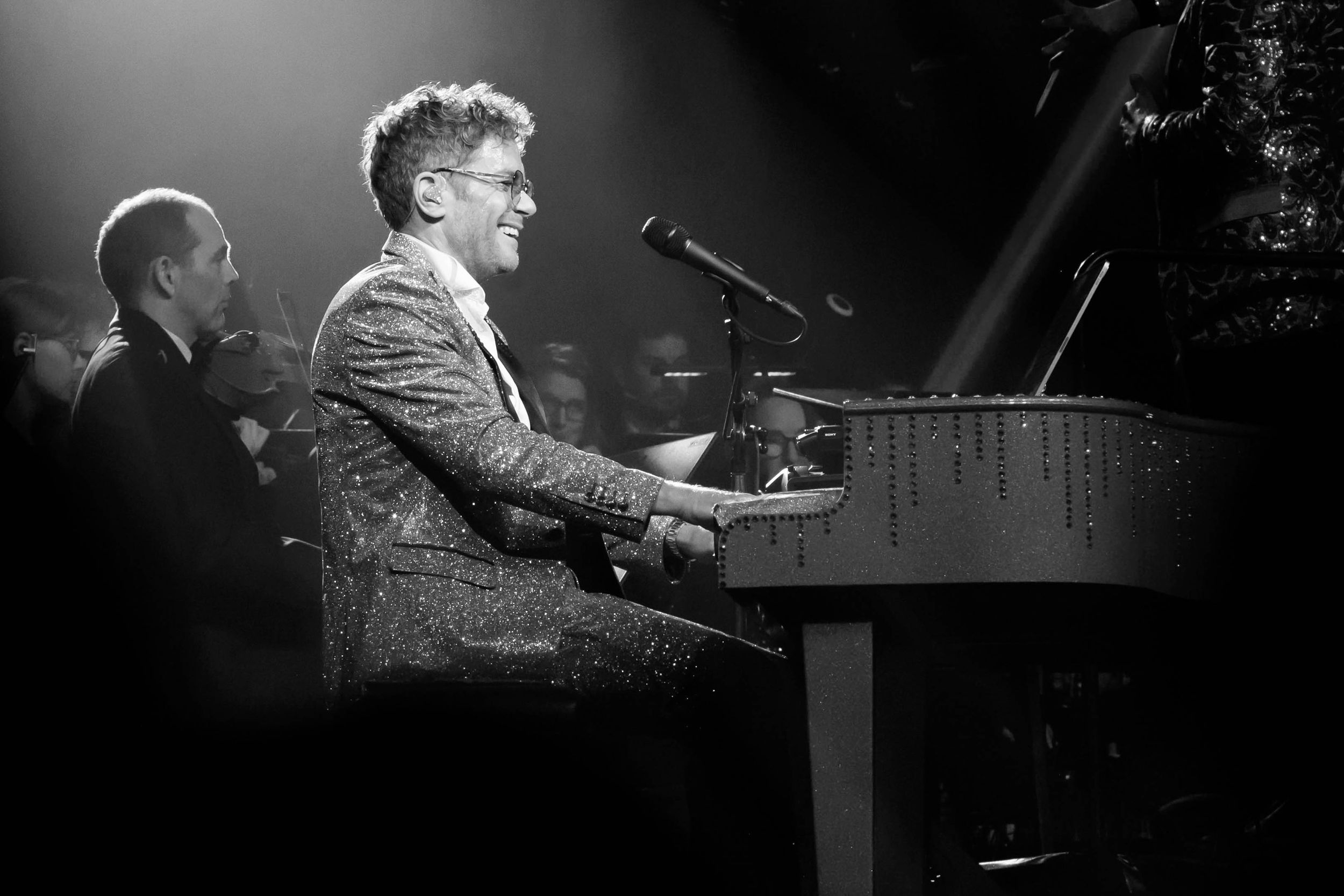Celebrating the music of Elton John med Peter Johansson och Norrköping symfoniorkester. Fotograf Rebecca Nordin. Linköping. SAAB arena.