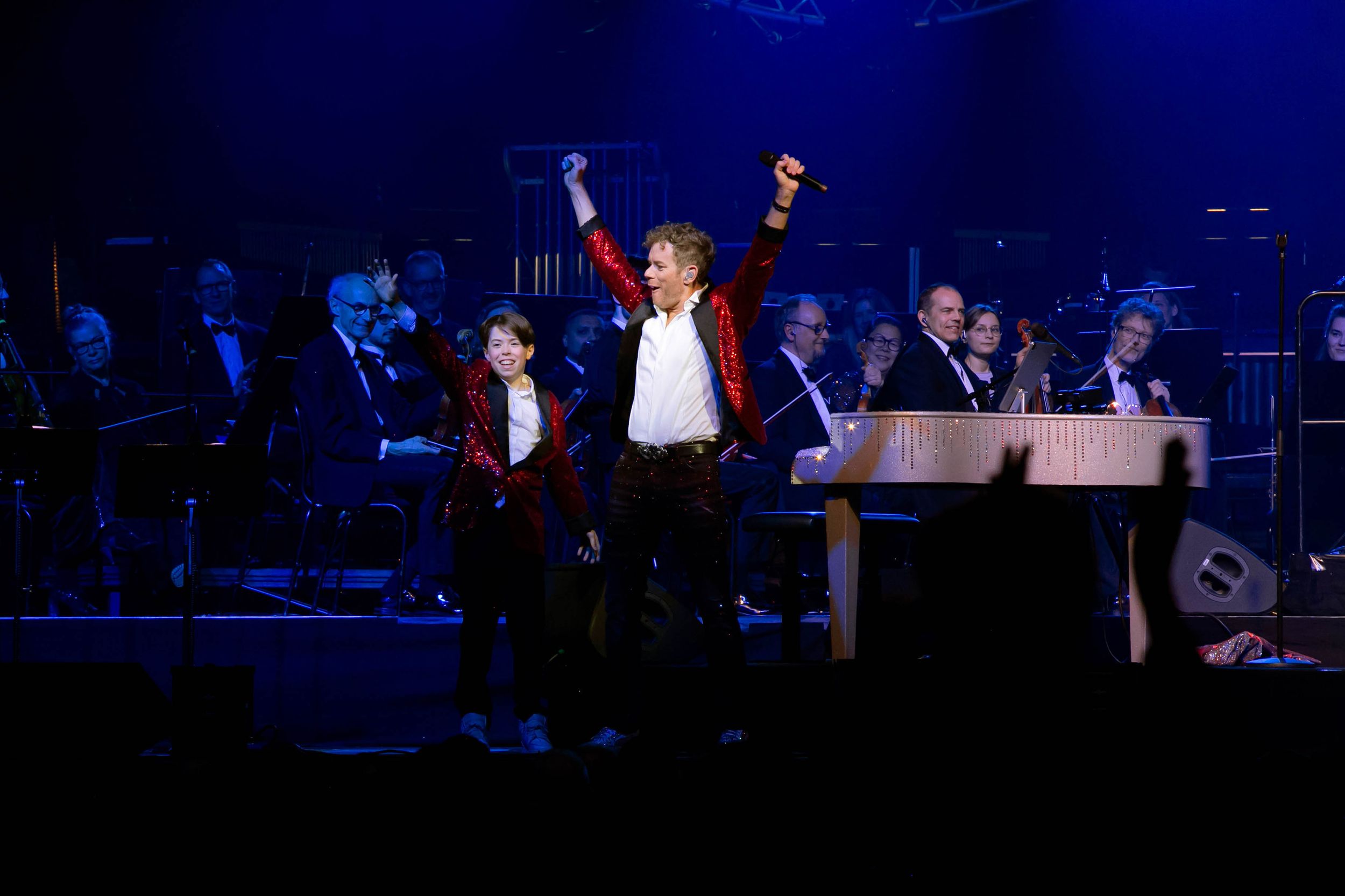 Celebrating the music of Elton John med Peter Johansson och Norrköping symfoniorkester. Fotograf Rebecca Nordin. Linköping. SAAB arena.