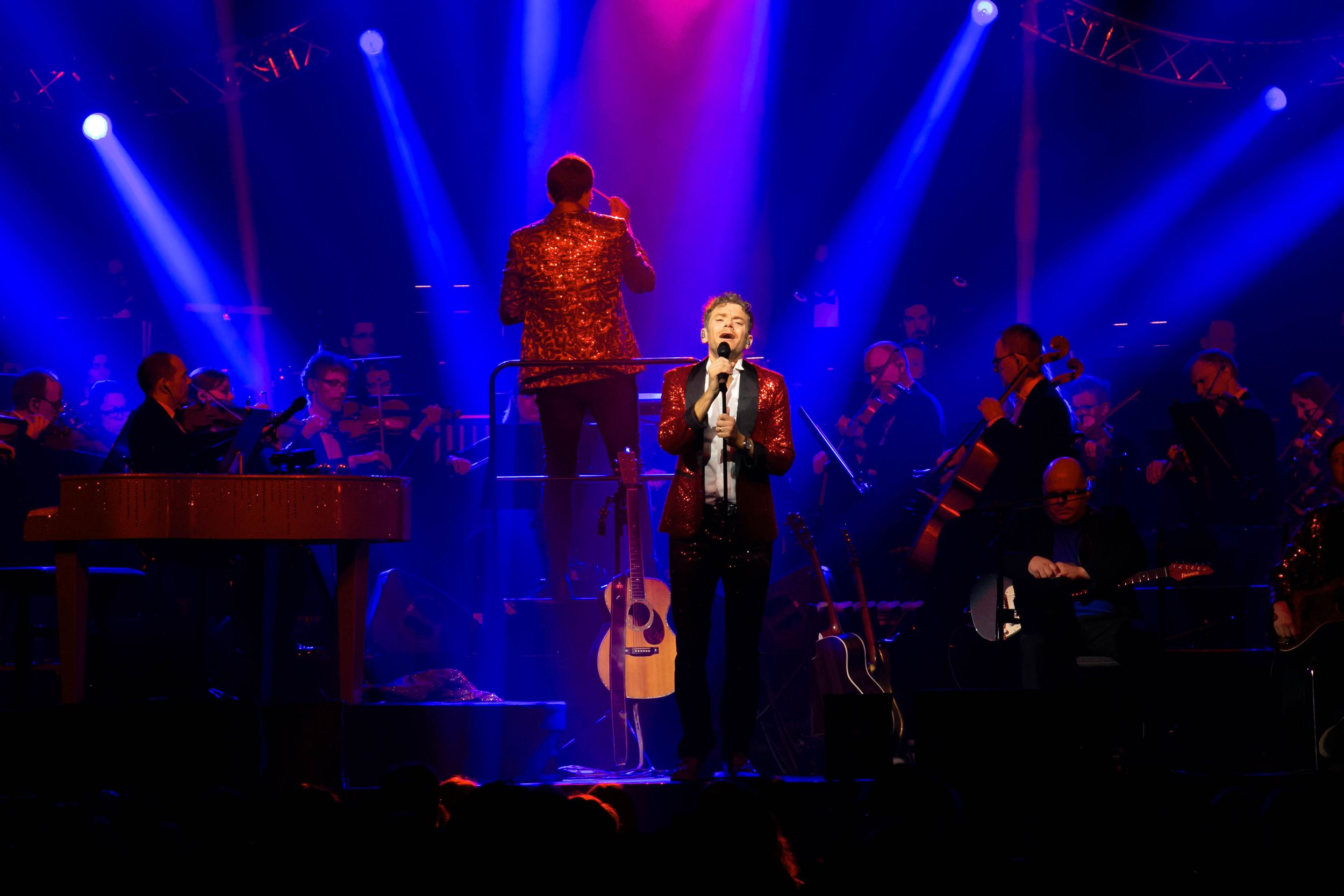 Celebrating the music of Elton John med Peter Johansson och Norrköping symfoniorkester. Fotograf Rebecca Nordin. Linköping. SAAB arena.