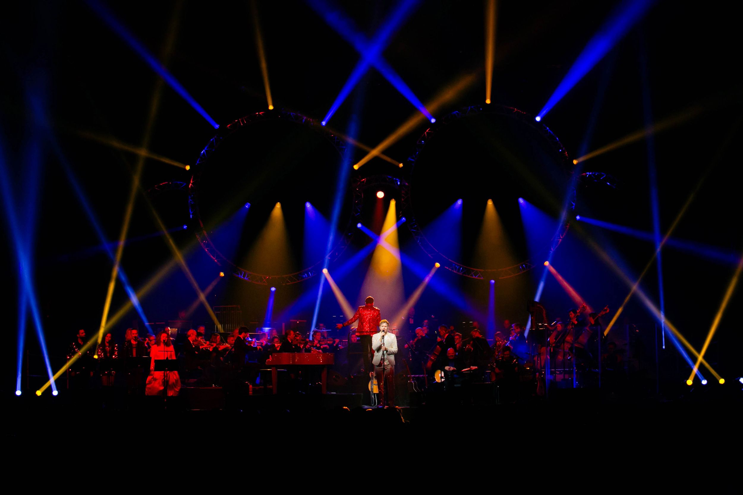 Celebrating the music of Elton John med Peter Johansson och Norrköping symfoniorkester. Fotograf Rebecca Nordin. Linköping. SAAB arena.