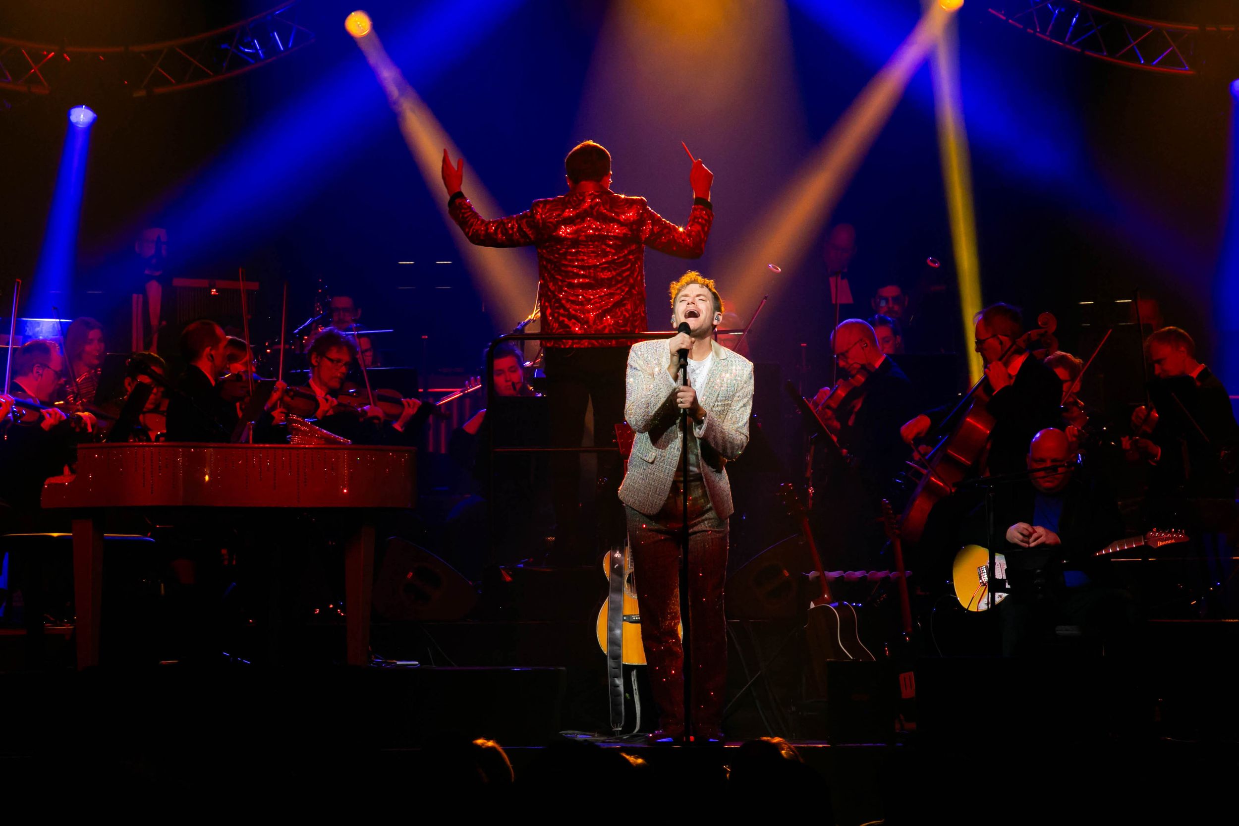 Celebrating the music of Elton John med Peter Johansson och Norrköping symfoniorkester. Fotograf Rebecca Nordin. Linköping. SAAB arena.
