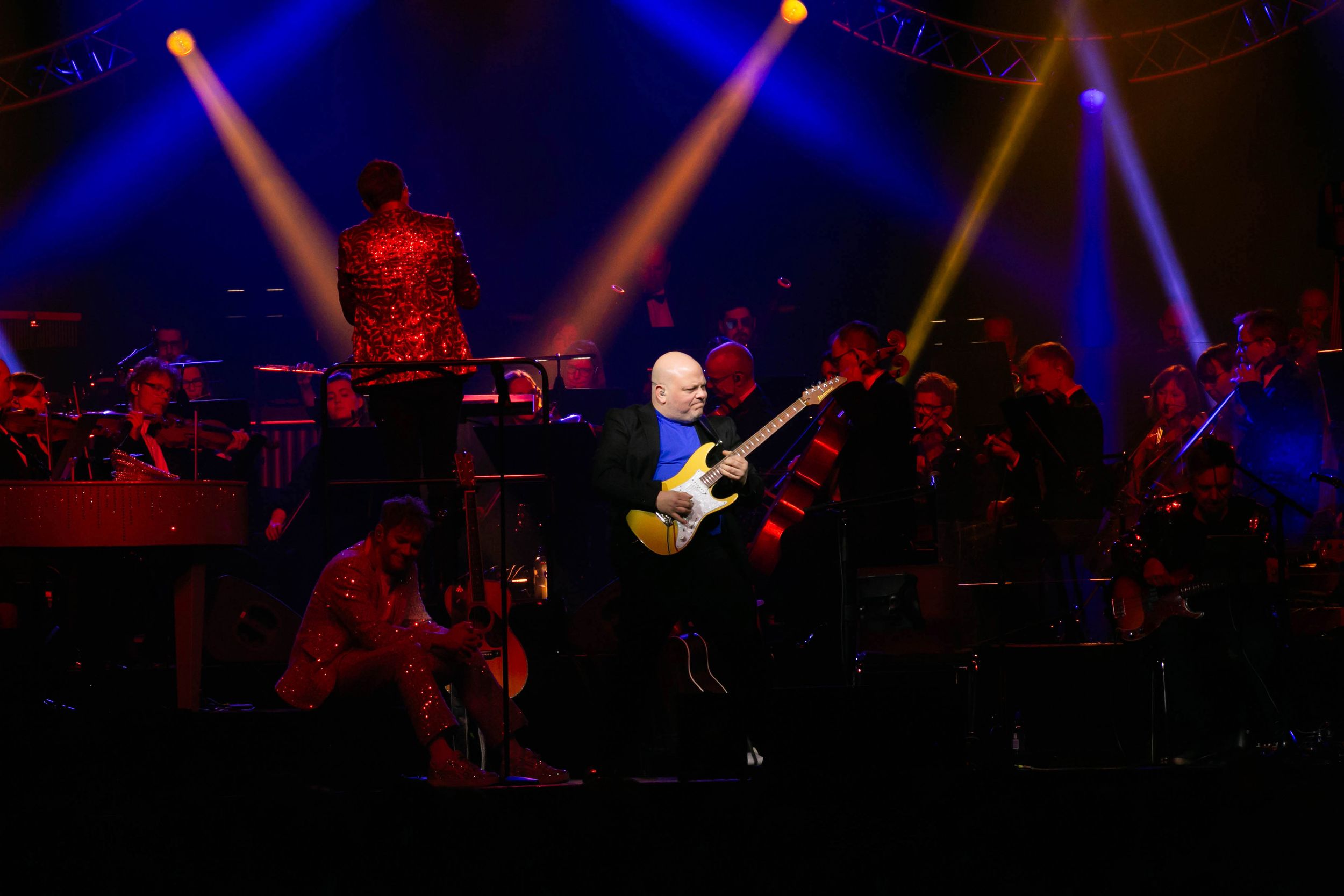 Celebrating the music of Elton John med Peter Johansson och Norrköping symfoniorkester. Fotograf Rebecca Nordin. Linköping. SAAB arena.