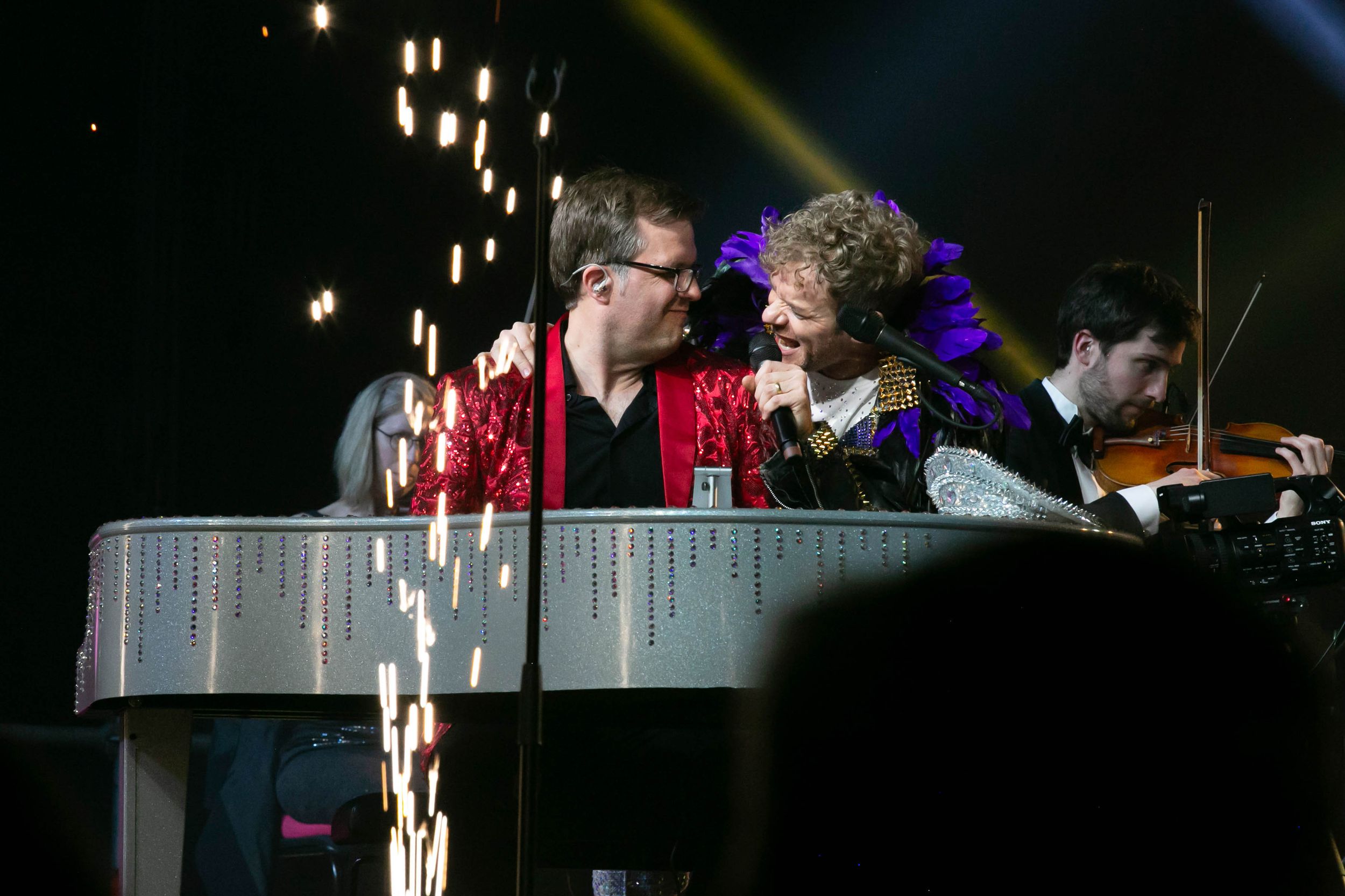 Celebrating the music of Elton John med Peter Johansson och Norrköping symfoniorkester. Fotograf Rebecca Nordin. Linköping. SAAB arena.