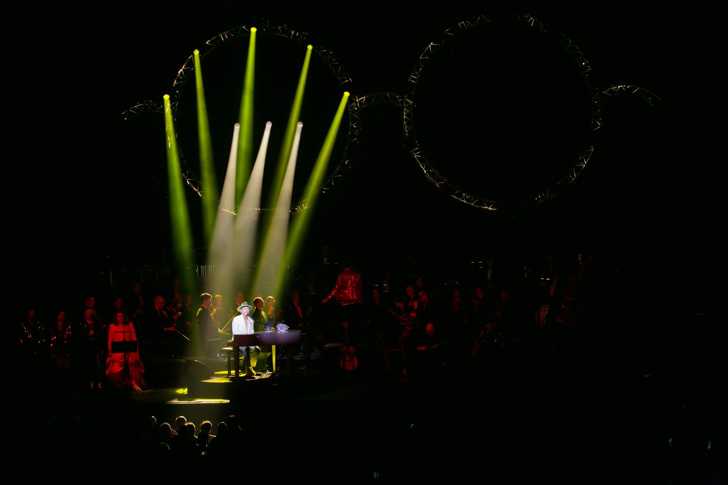 Celebrating the music of Elton John med Peter Johansson och Norrköping symfoniorkester. Fotograf Rebecca Nordin. Linköping. SAAB arena.