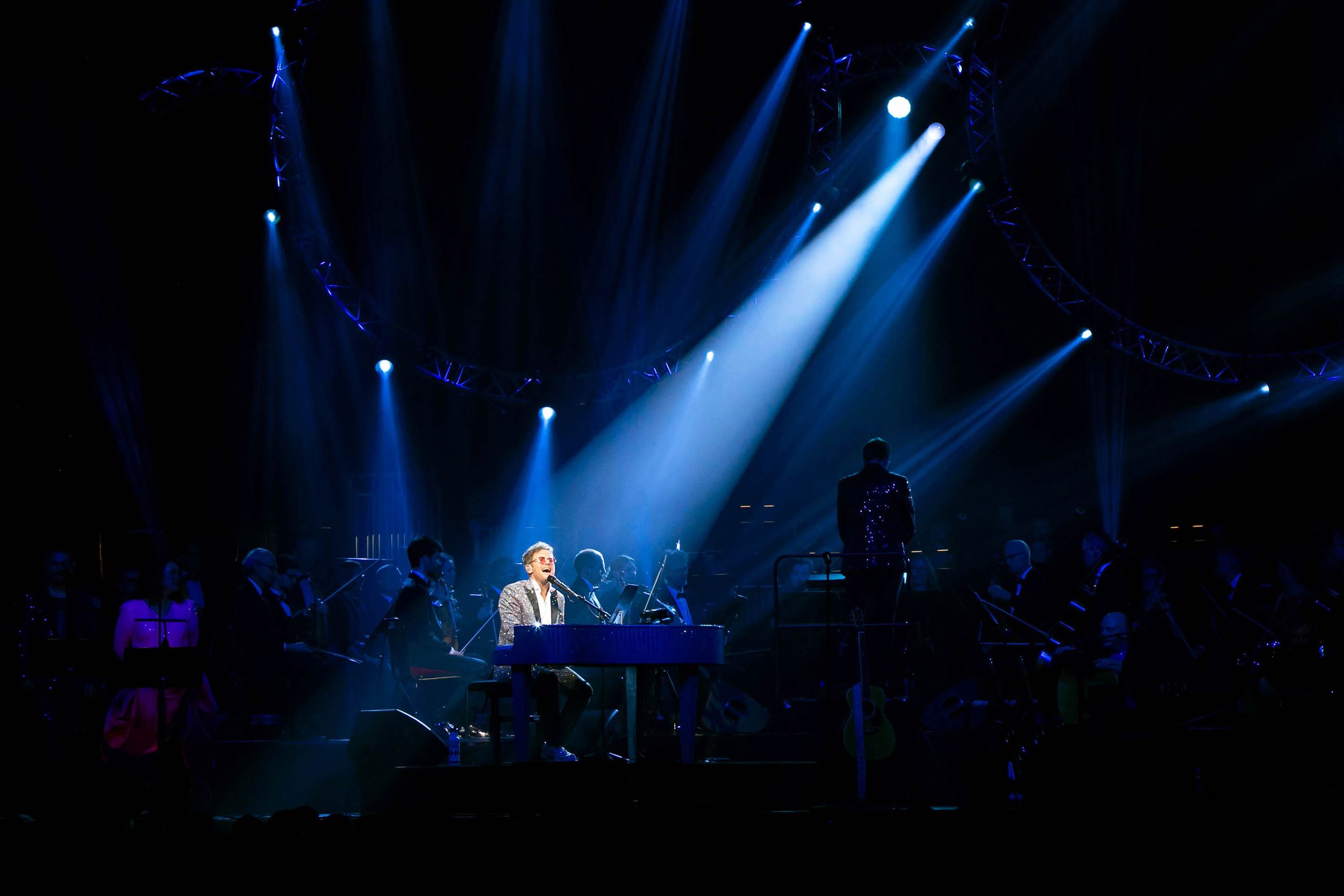 Celebrating the music of Elton John med Peter Johansson och Norrköping symfoniorkester. Fotograf Rebecca Nordin. Linköping. SAAB arena.