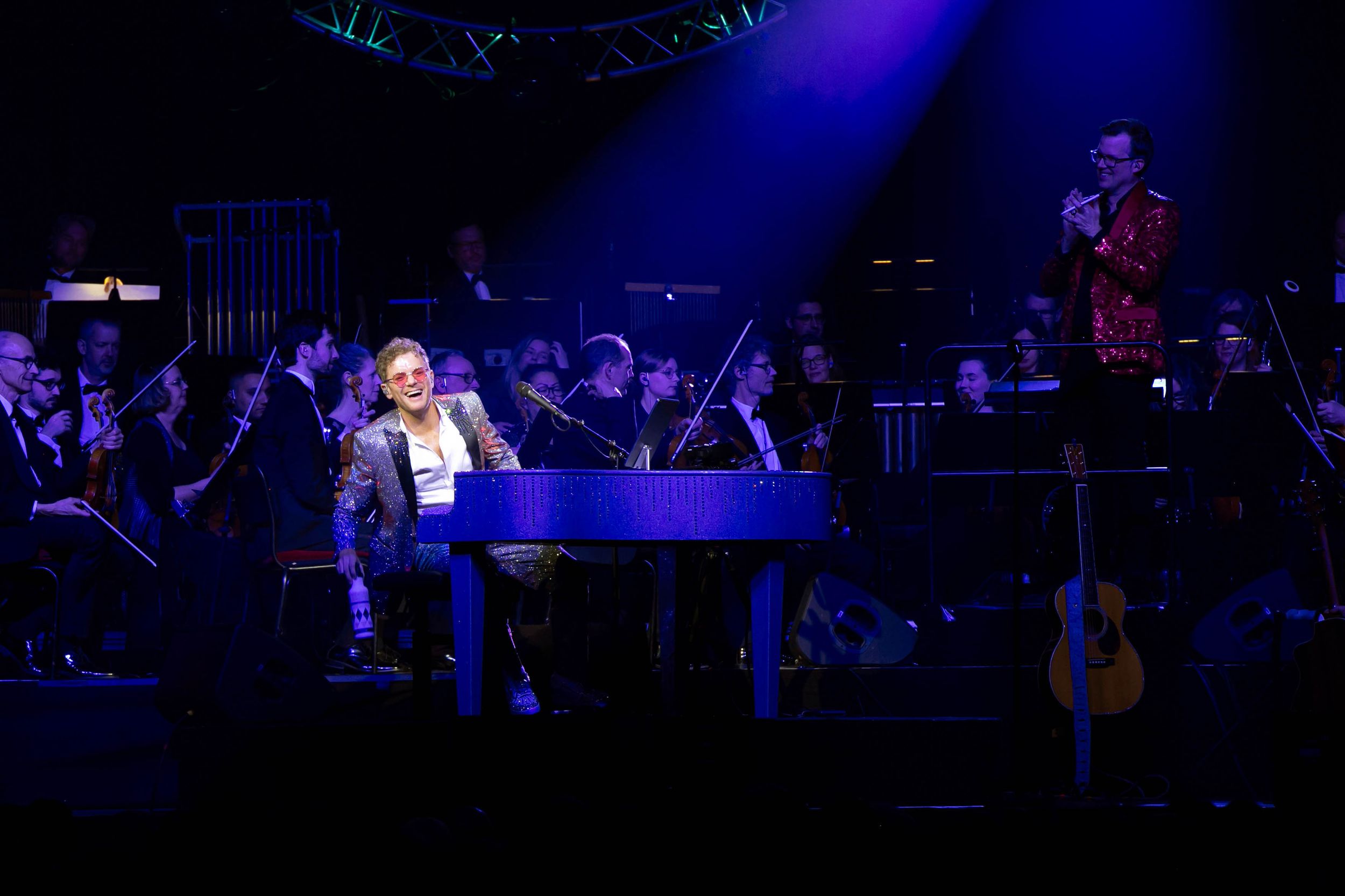 Celebrating the music of Elton John med Peter Johansson och Norrköping symfoniorkester. Fotograf Rebecca Nordin. Linköping. SAAB arena.