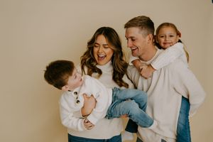 Natural lifestyle family photography capturing authentic moments of joy and connection.