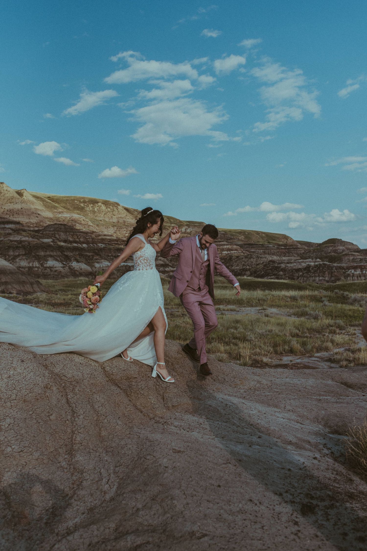 The Little Church Wedding at Drumheller Alberta