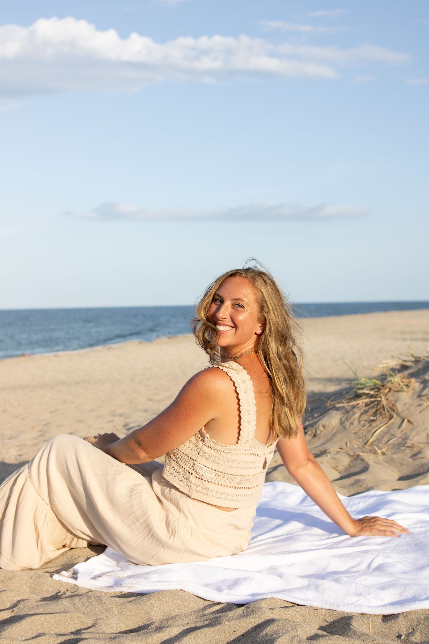 beautiful beach portrait