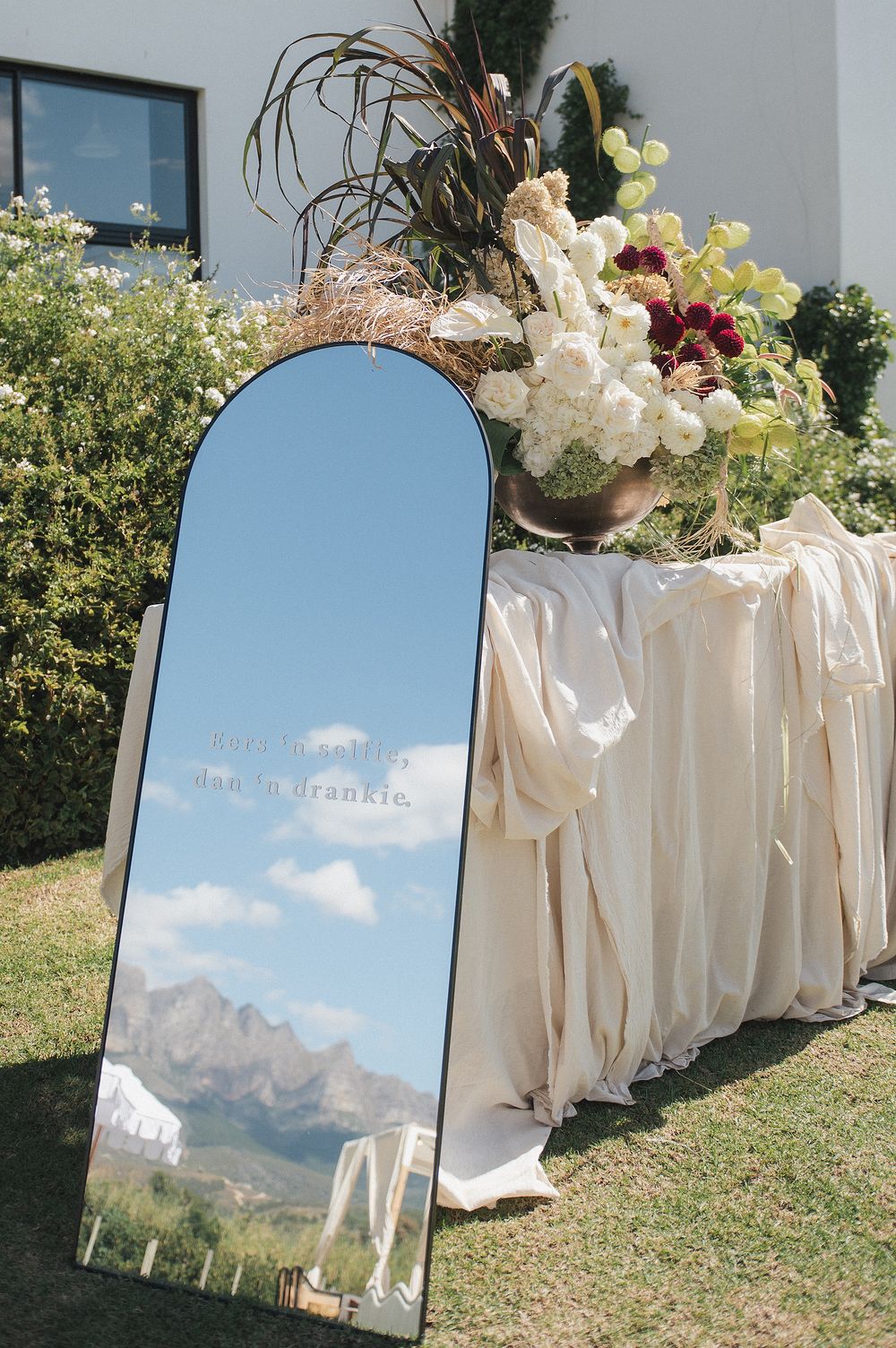Floral and decor arrangements done by Bride Sidekick at Kleinevalleij