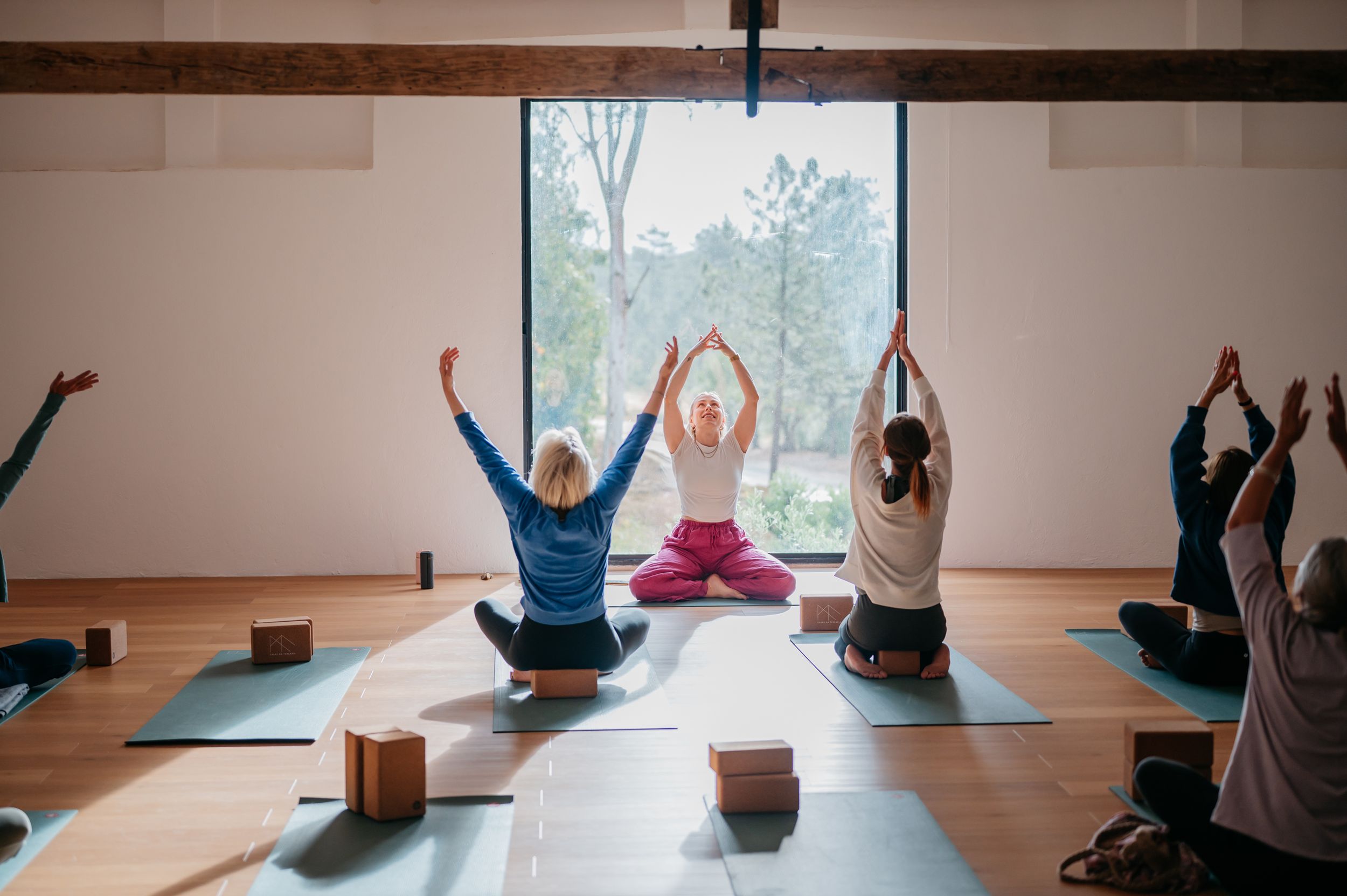 female yoga retreat in portugal