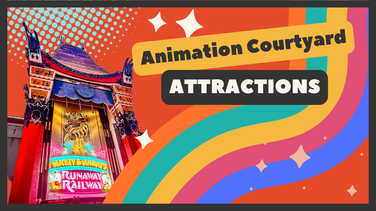 Animation Courtyard attractions. Photo of MIckey and Minnie's railway