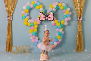 mini mouse theme cake smash