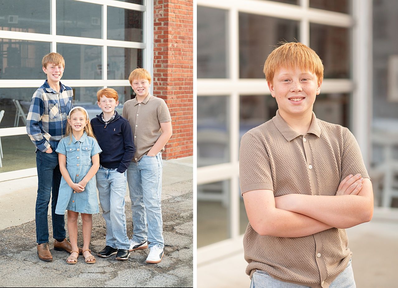 Family of 6 in Downtown Bartlesville by Photographer Kristi Bray
