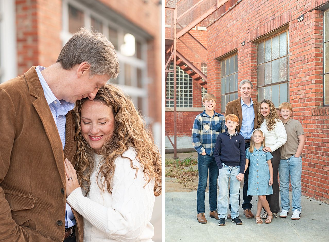 Family of 6 in Downtown Bartlesville by Photographer Kristi Bray