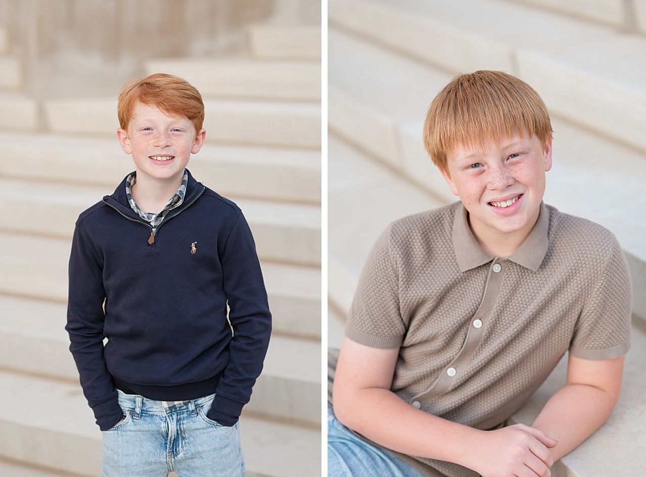 Family of 6 in Downtown Bartlesville by Photographer Kristi Bray