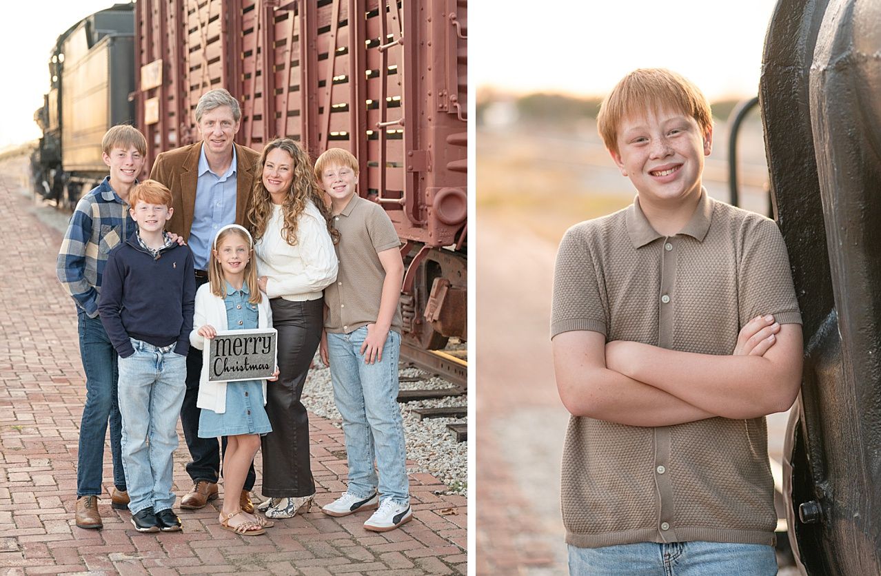 Family of 6 in Downtown Bartlesville by Photographer Kristi Bray