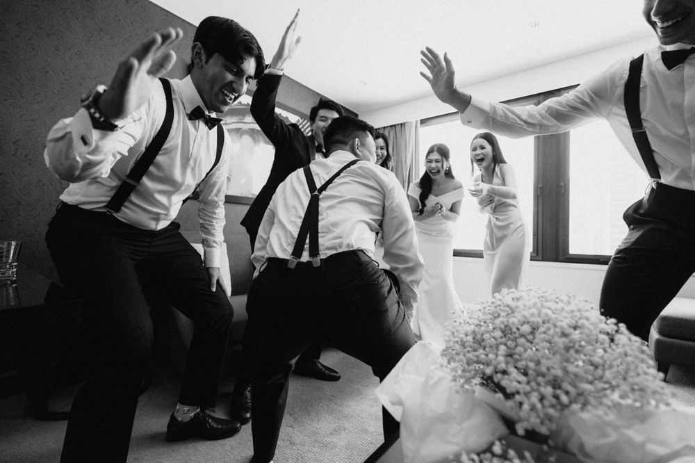 "Gold Coast wedding photographer capturing joyful bride and groom"