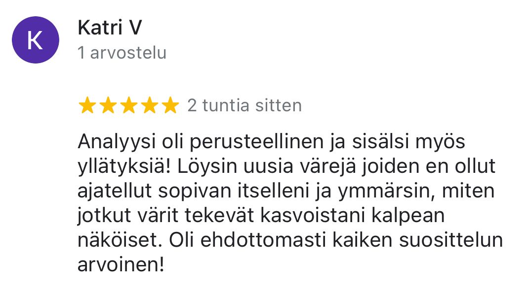 Paras Värianalyysi Helsinki