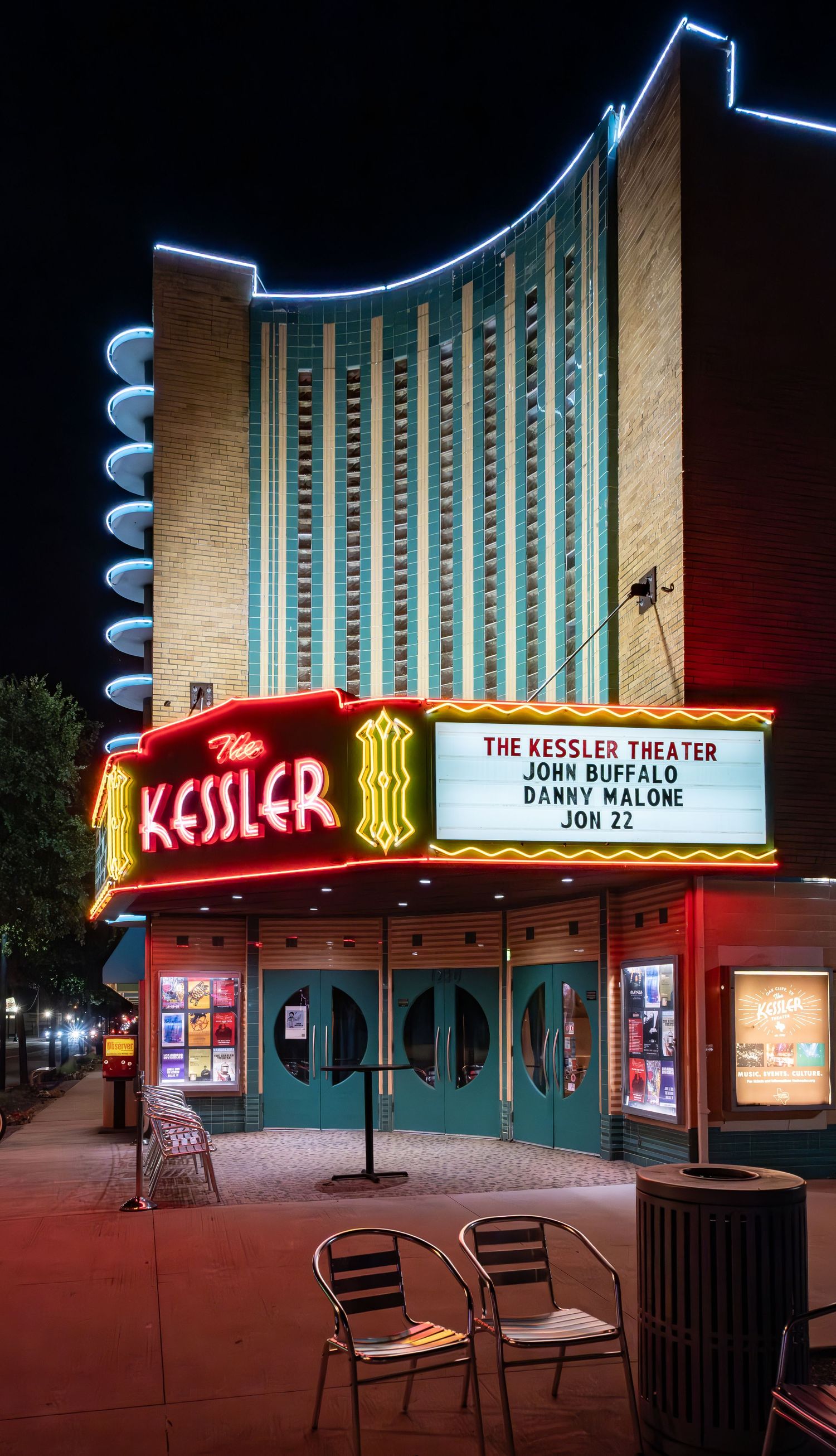 The iconic Kessler Theatre on Davis Street in Bishops Art.