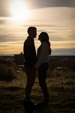 Military Reserve Boise Idaho engagement photos