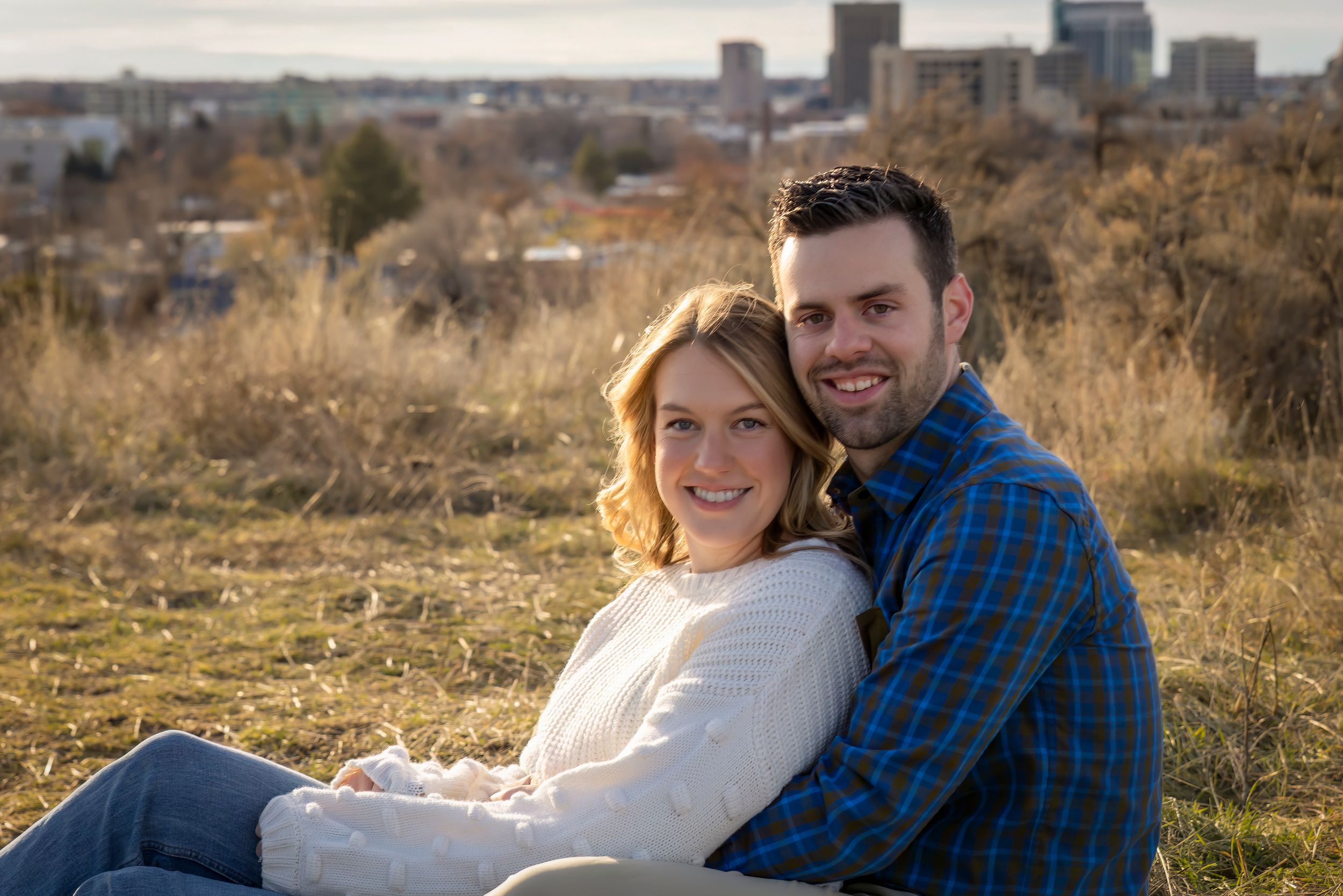 Military Reserve Boise Idaho engagement photos