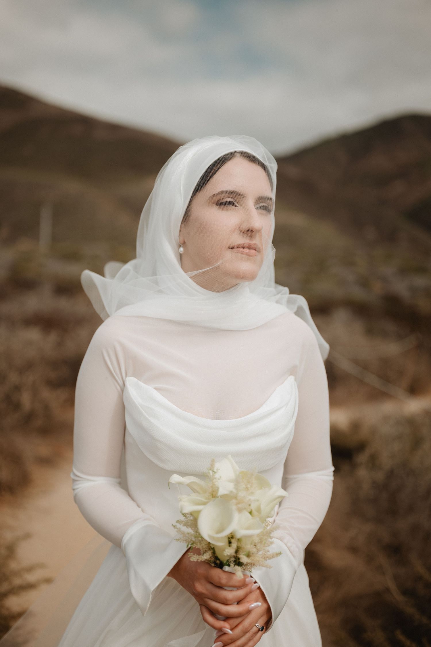 bridal portraits in big sur