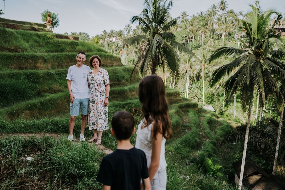 Ubud family photography surrounded by nature