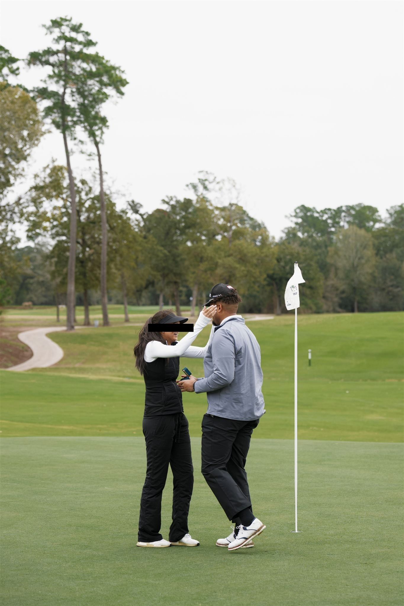 Surprise proposal at Cypresswood golf course in Spring, Tx
