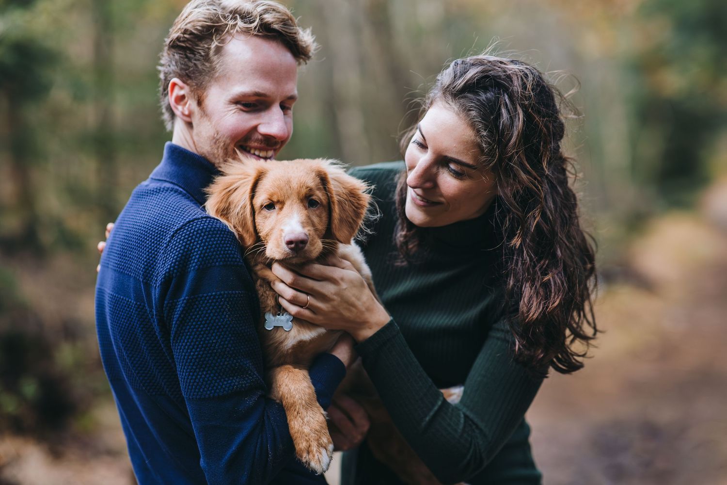 Fotoshoot hond koppel Oranjewoud Bos Heerenveen Friesland Fotograaf