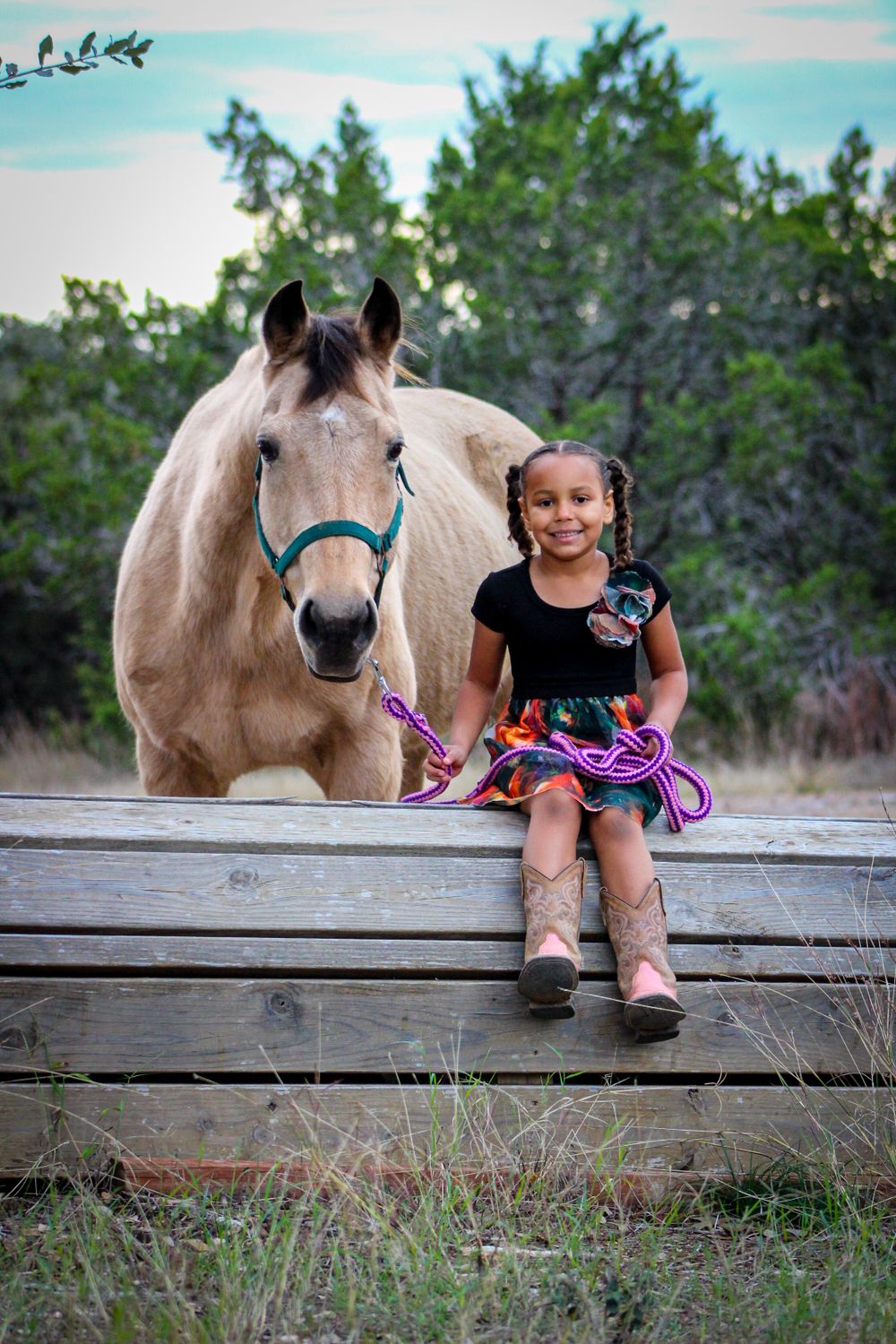 Pony and child photography Dripping Springs TX
Western horse and rider photo. Buckskin gelding.
Equine lifestyle photos. Child with horse.