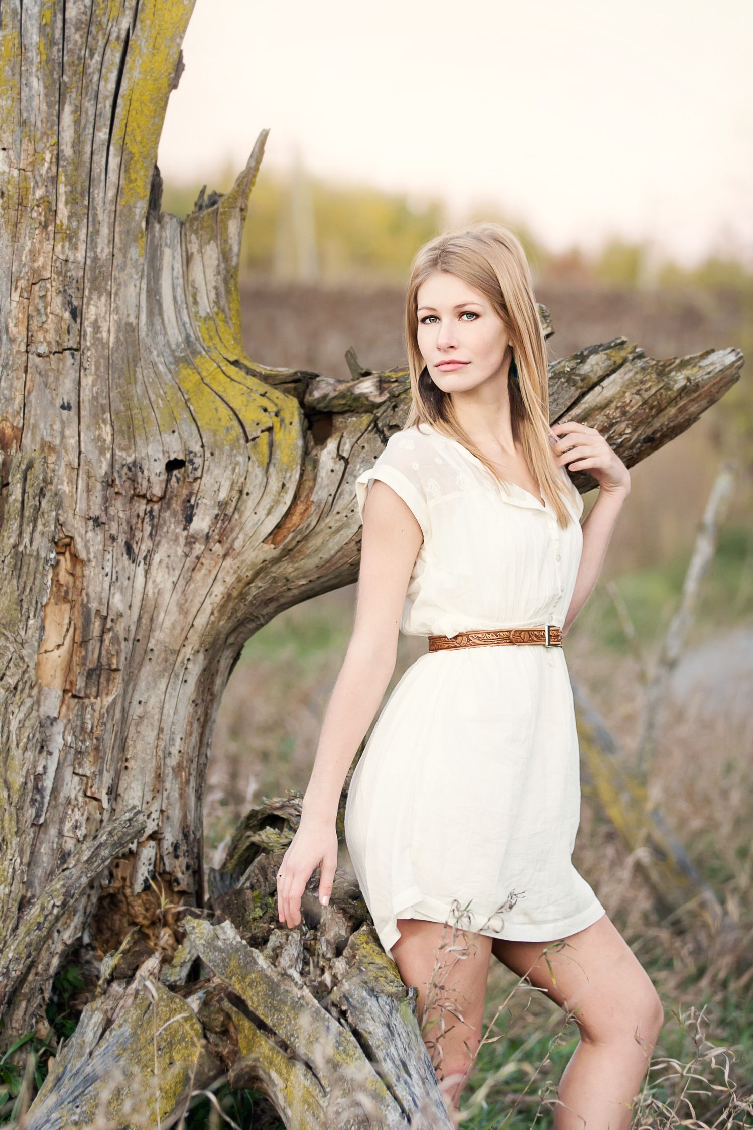 Senior girl portrait in field at sunset near Brighton & Howell, Michigan by South Lyon, Michigan photographer
