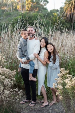 Family portrait in Montecito California