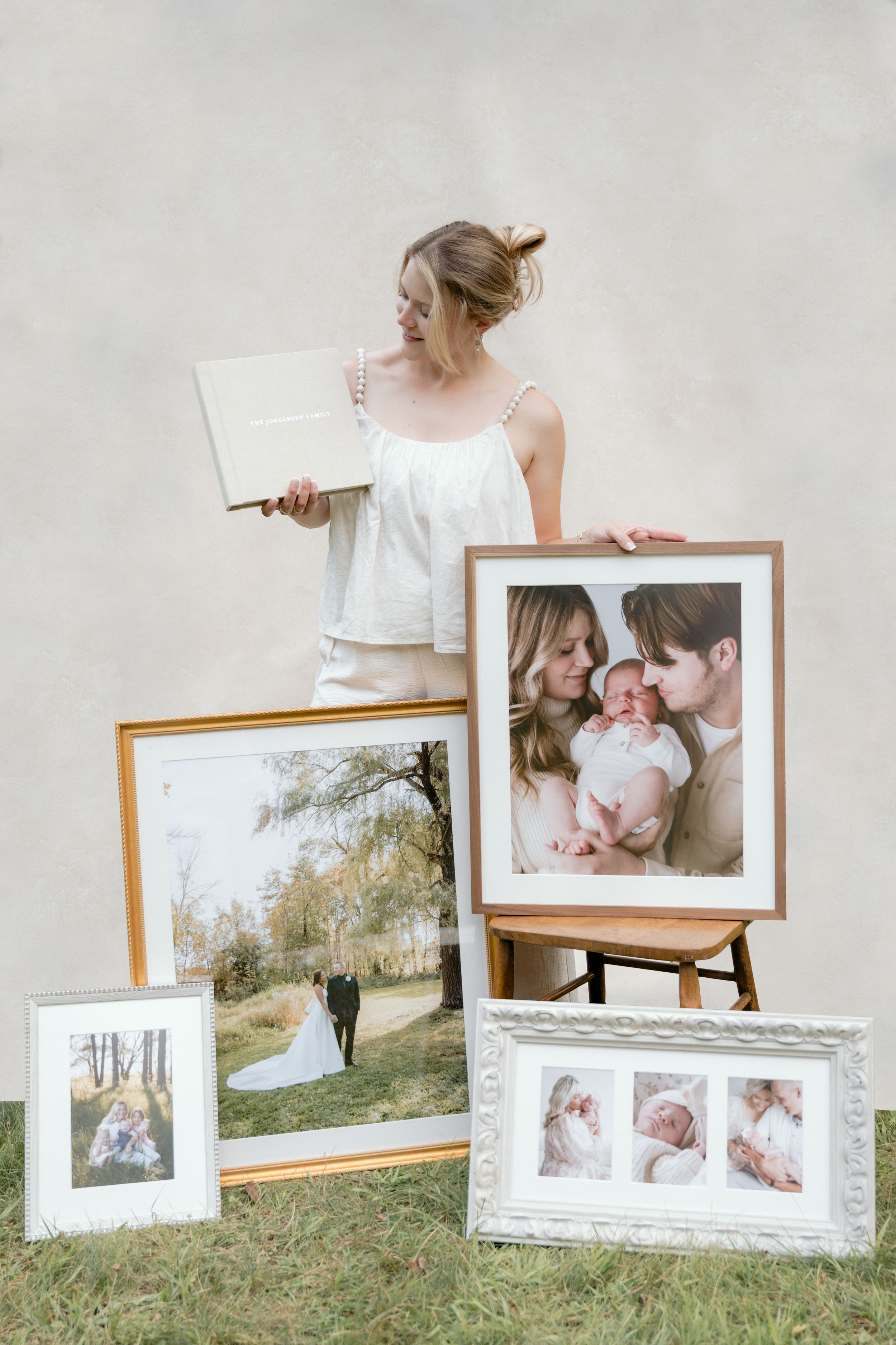 Jagger Rose Photography showcasing beautiful custom framed artwork and albums in hudson Wisconsin.