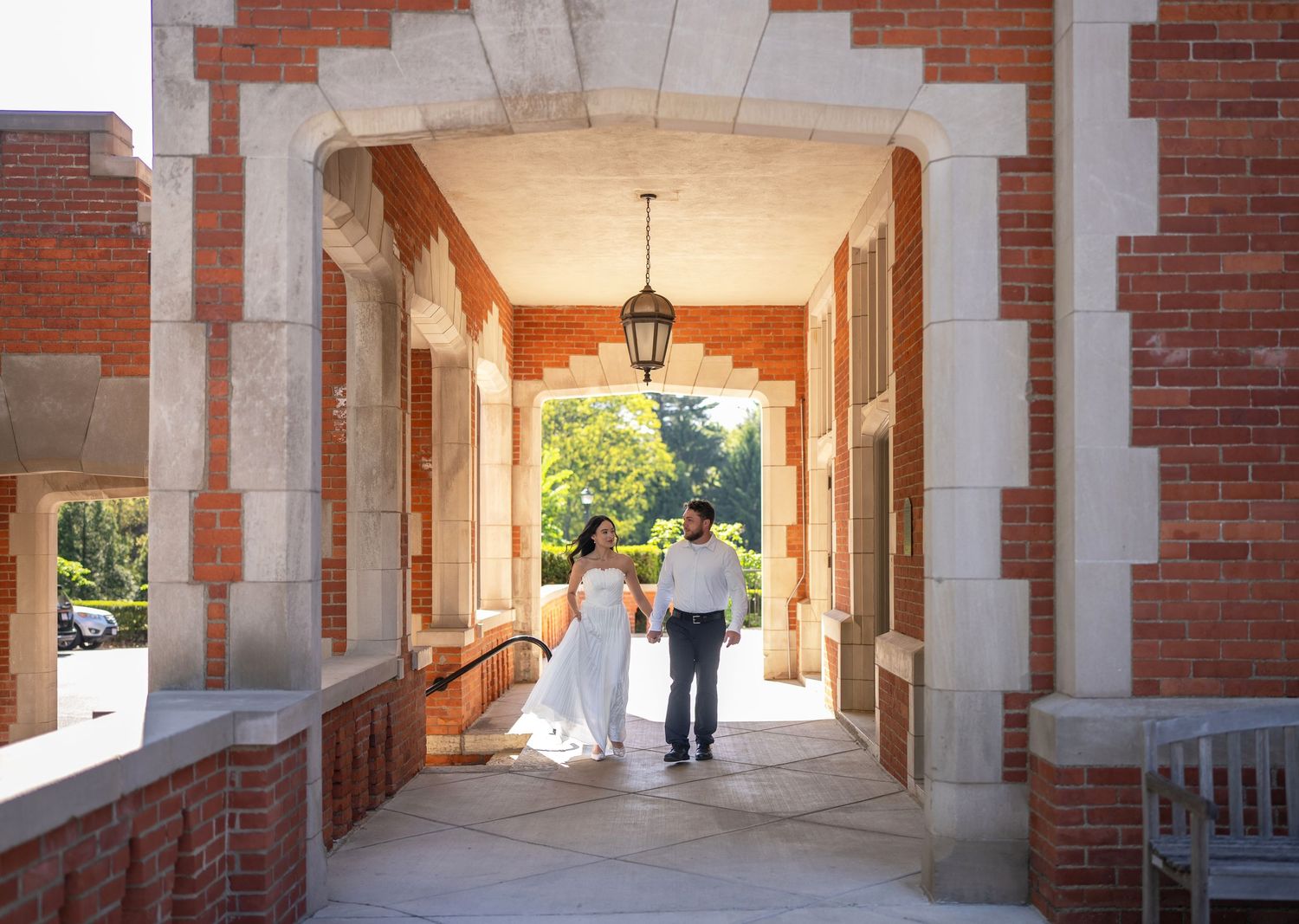 engagement session at Jeffrey Mansion