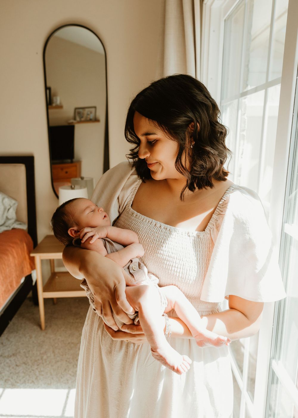 Houston newborn lifestyle photographer luxury lifestyle session