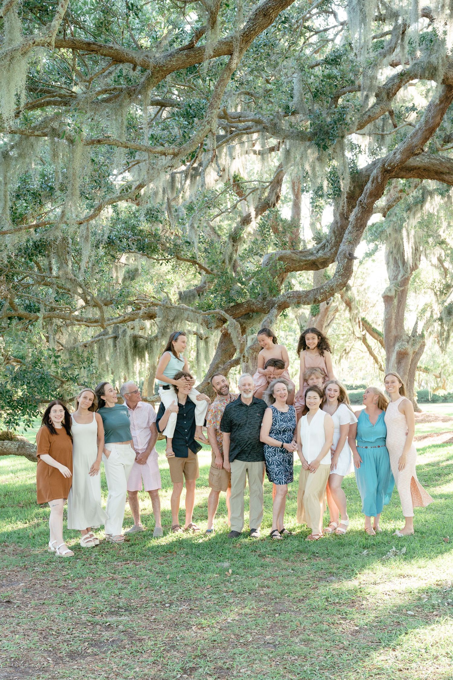 Avenue of the Oaks St Simons Island, oak tree tunnel photos, southern family portraits, Golden Isles photographer