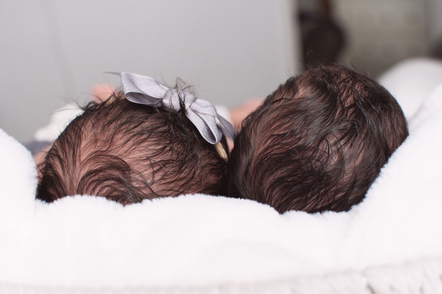 Newborn twins, detail photos