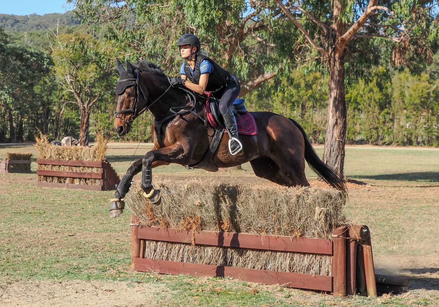 Charlotte Richardson and Oreo at the Sam Jeffree NMZ Cross Country Clinic