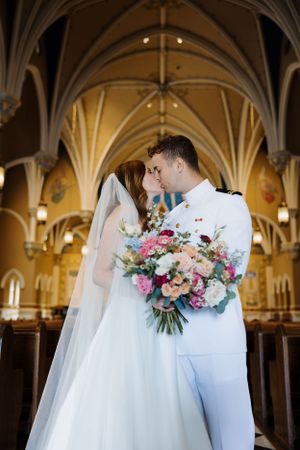 Catholic wedding portrait