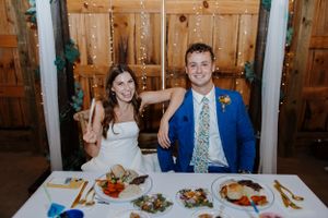 Catholic wedding portrait