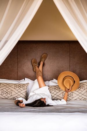 Experiencing relaxation that comes with booking a Luxury Safari Game Lodge Suite.