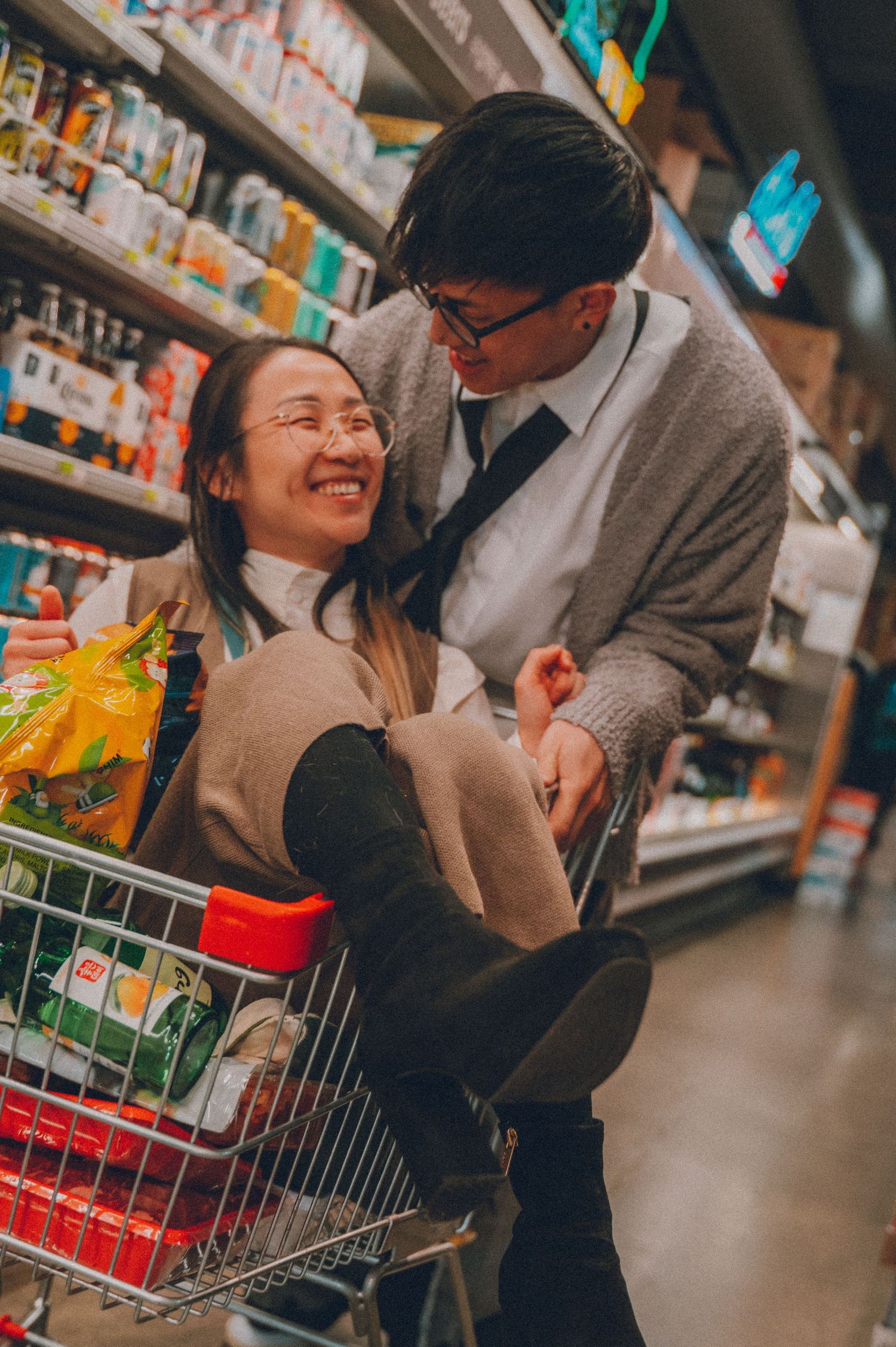 photos of a Korean and Vietnamese engagement