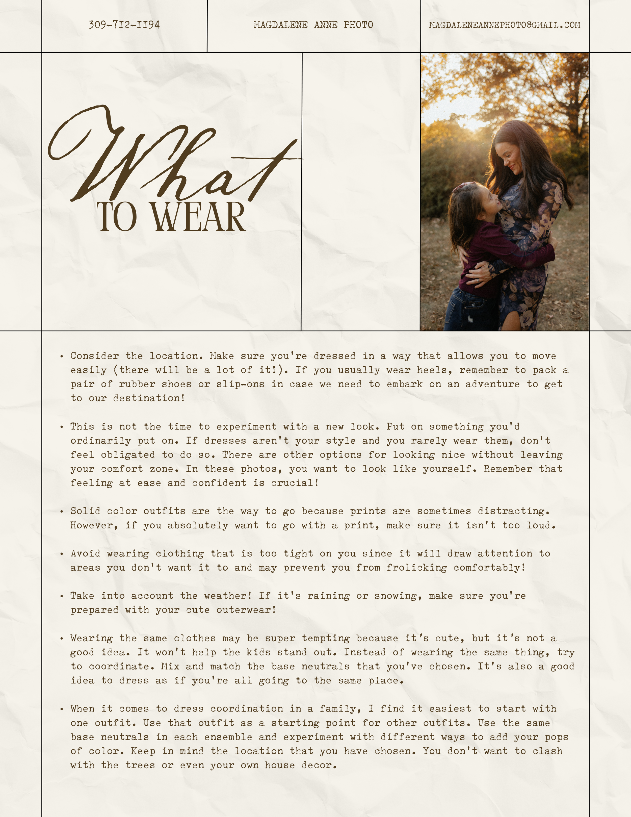 Blog layout featuring lifestyle advice columns and fashion photography in a minimalist magazine style format.