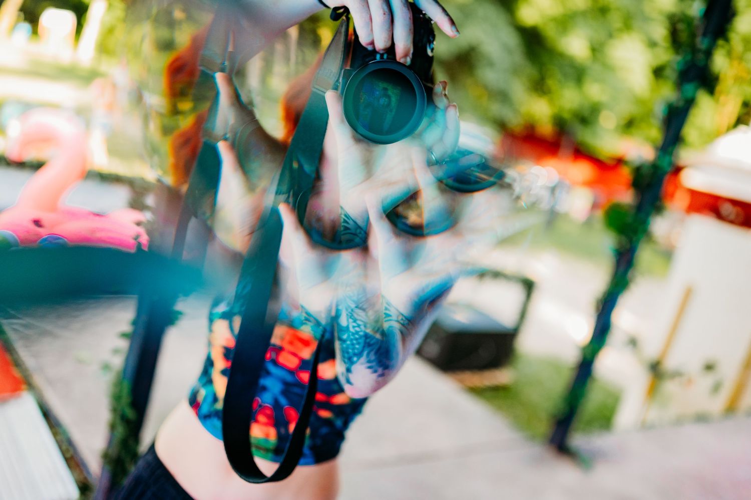 Blurry photo of photographer
