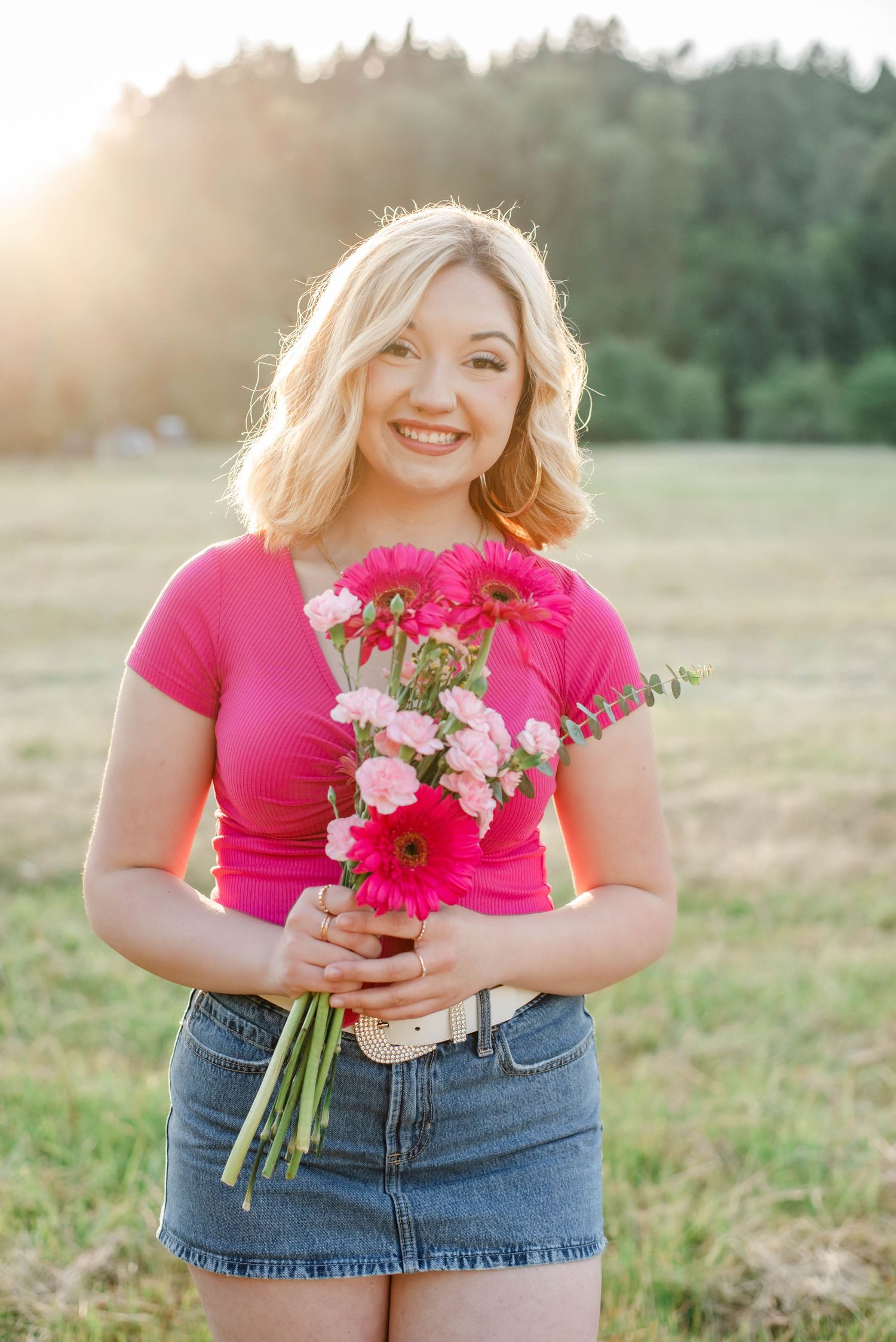 senior girl portrait White Oak NC bright natural light