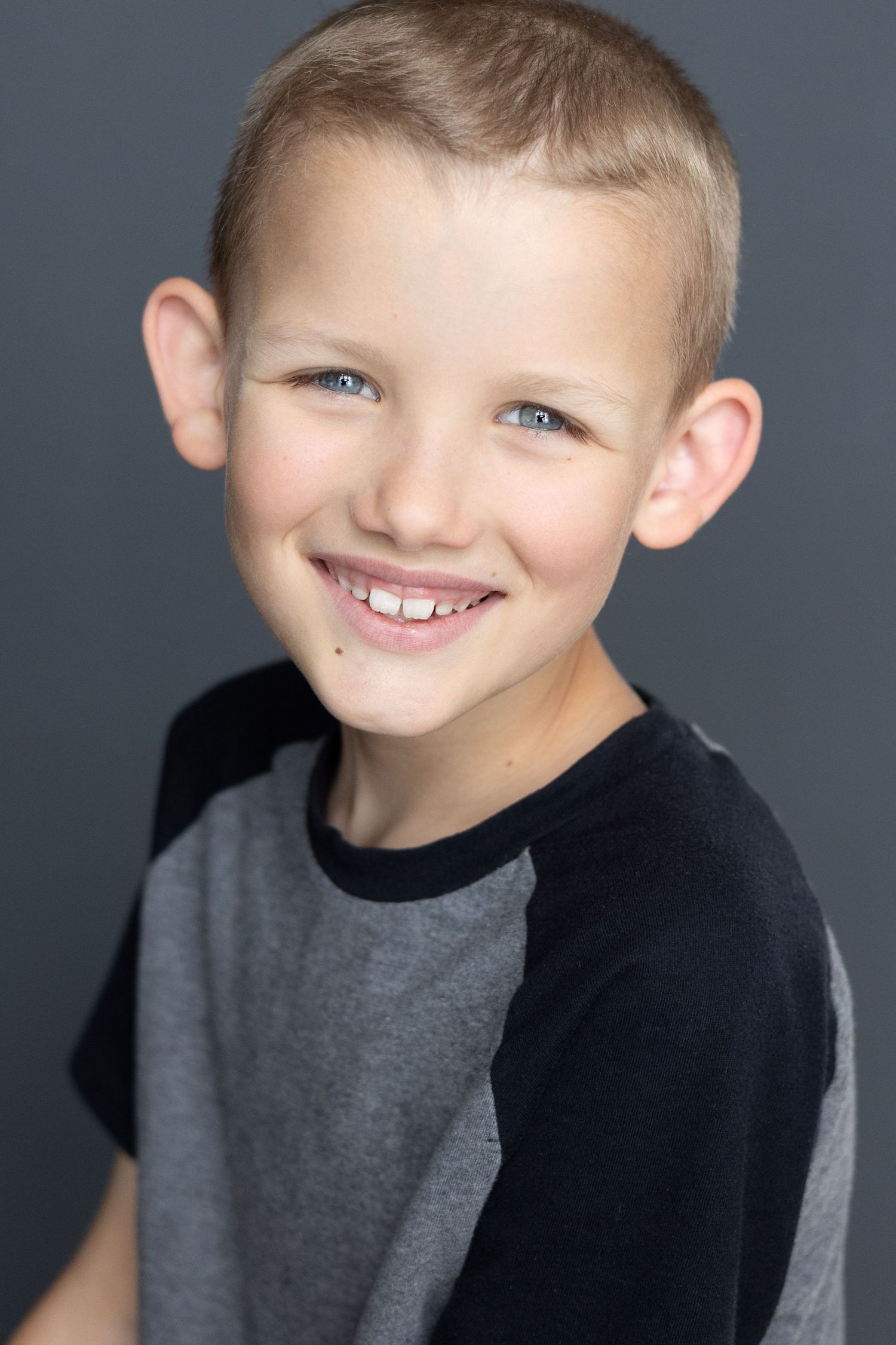 Kids actor and model portfolio headshots in London Ontario from Captured by Thea Photography