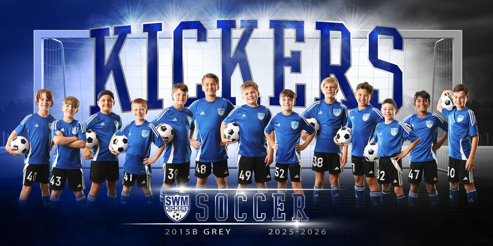Team panorama of athletes in blue uniforms with 'KILLERS' text overlay.
