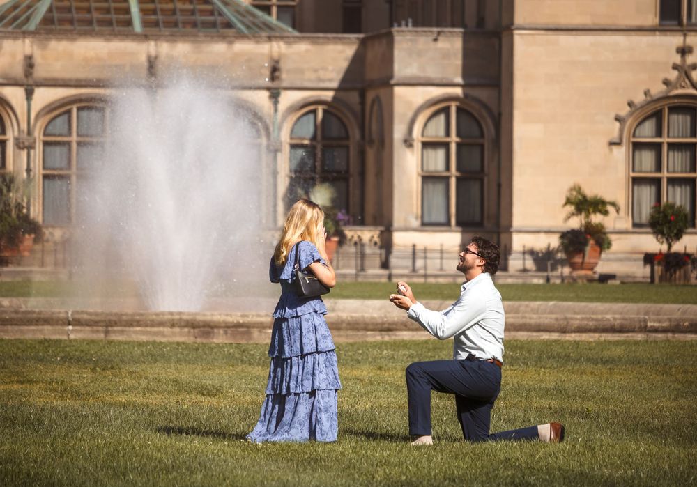 Asheville photographer, Asheville engagement photos, Biltmore Estate proposal, proposal photos, Biltmore engagement photo, surprise proposal