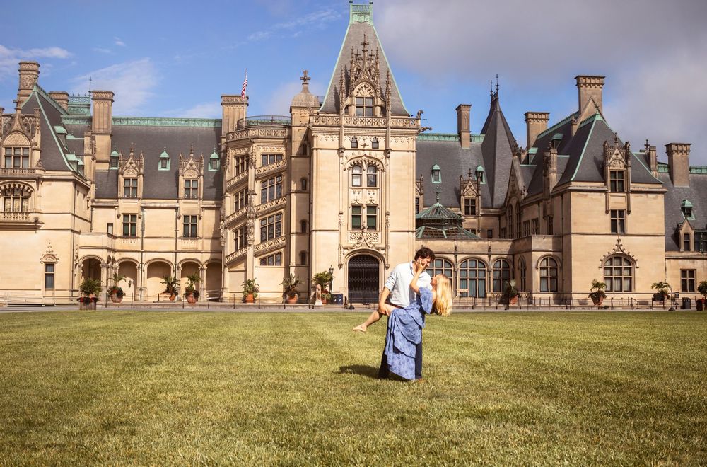 Asheville photographer, Asheville engagement photos, Biltmore Estate proposal, proposal photos, Biltmore engagement photo, surprise proposal
